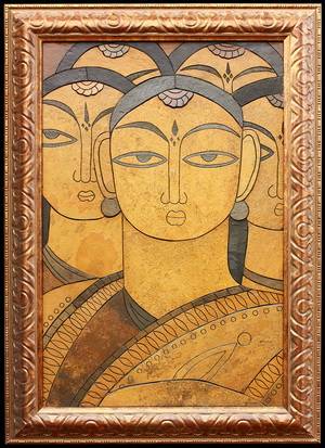Индуски - картины на камне