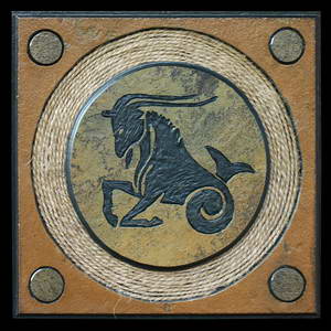 Зодиак настенный - козерог - художественные изделия из камня