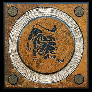 Зодиак настенный - лев - художественные изделия из камня