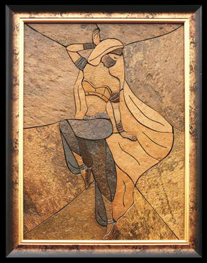 Танцовщица - картина из камня