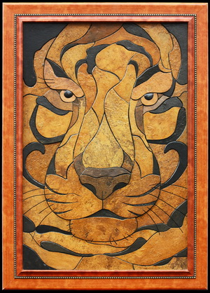 Тигр - картины на камне