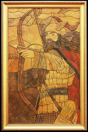 Громовник Перун - картина на камне